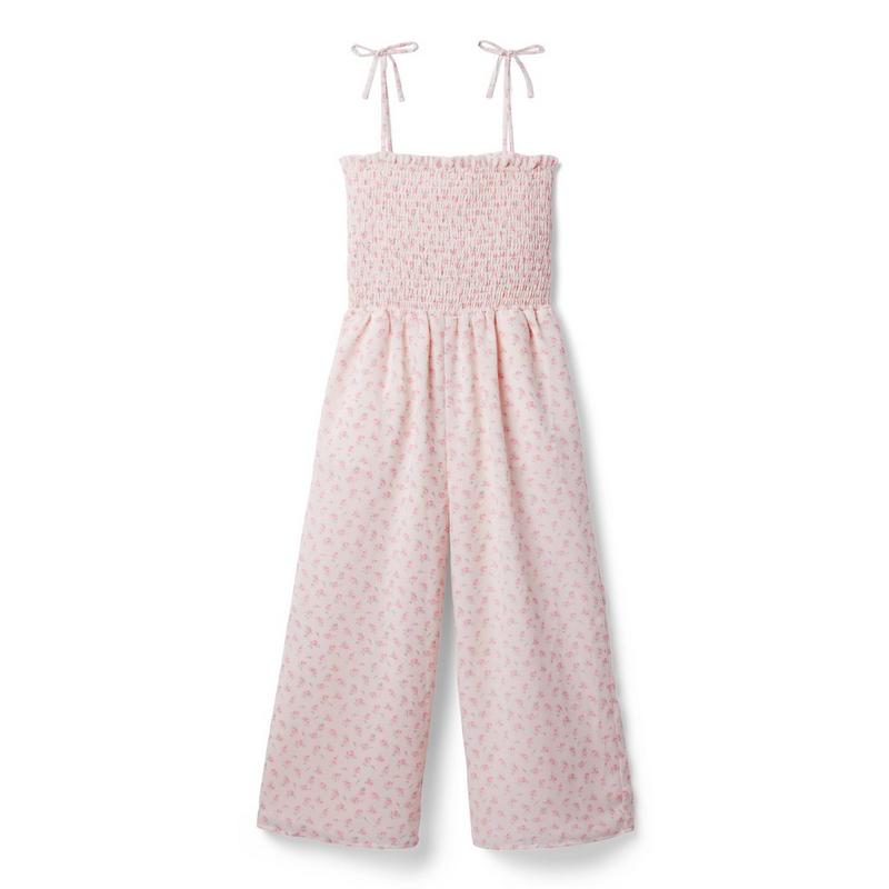 Floral Smocked Chiffon Jumpsuit - Janie And Jack